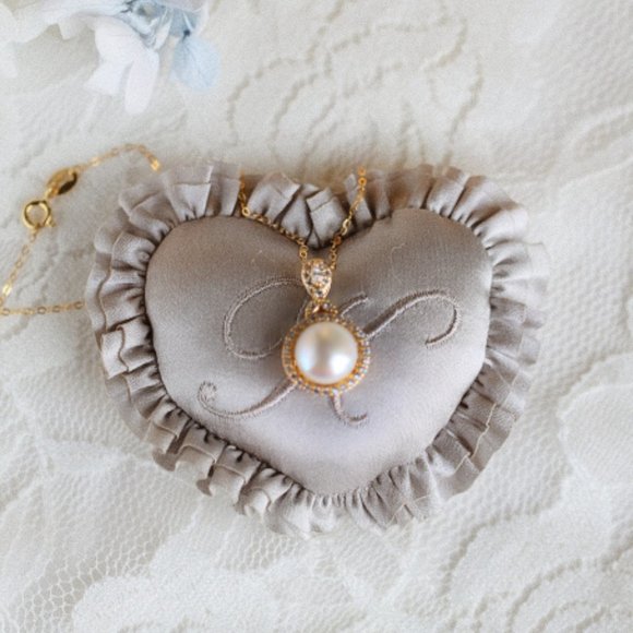 Handmade Genuine Freshwater Pearl Goldtone Natural Pearl Silver Bridal Necklace - Picture 2 of 10